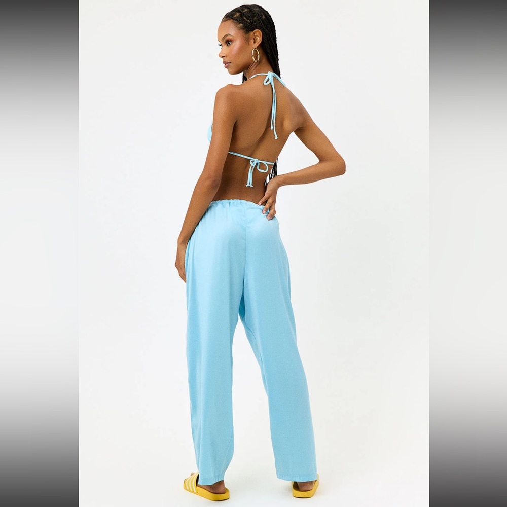 NWT Frankies Bikinis Michelle Low Rise Wide Leg Pants - Picture 4 of 9